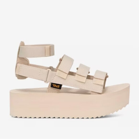 Teva Shoes - TEVA Flatform Mevia Sandals, Birch, Size 9